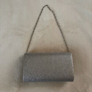 H&M Shimmering Silver Chain Clutch